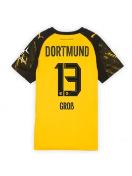 Billige Borussia Dortmund Pascal Gross #13 Hjemmedrakt Dame 2025-26 Kortermet